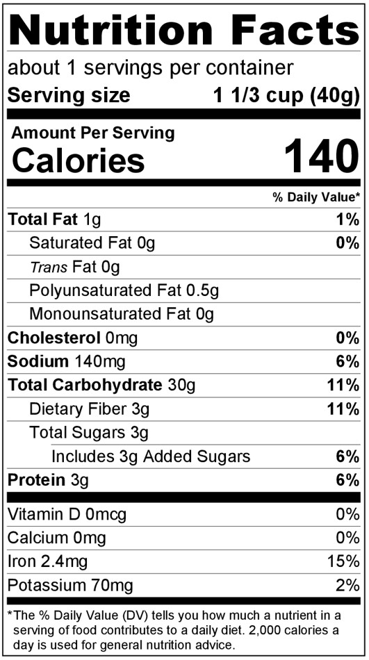 Información nutrimental